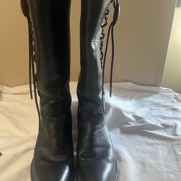 Vintage 1070’s Harley Davidson Lace Boots - Picture 1 of 12